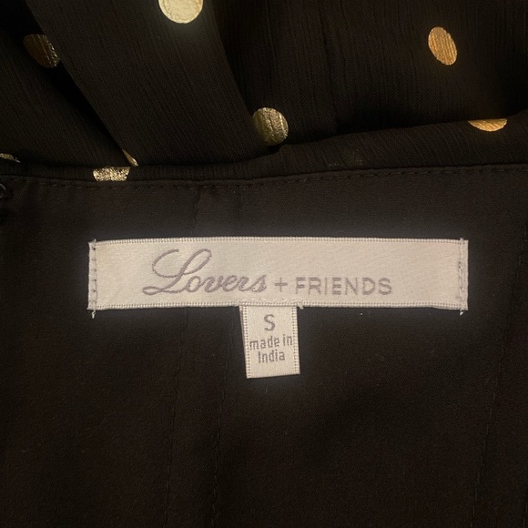LOVERS + FRIENDS” Lush Polka Dot Off the Shoulder Mini Dress - Picture 13 of 14